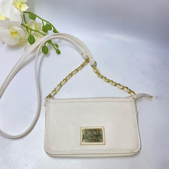 Nicole Miller Crossbody White Small - Picture 1 of 7
